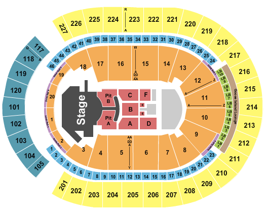 T-Mobile Arena Halsey Seating Chart